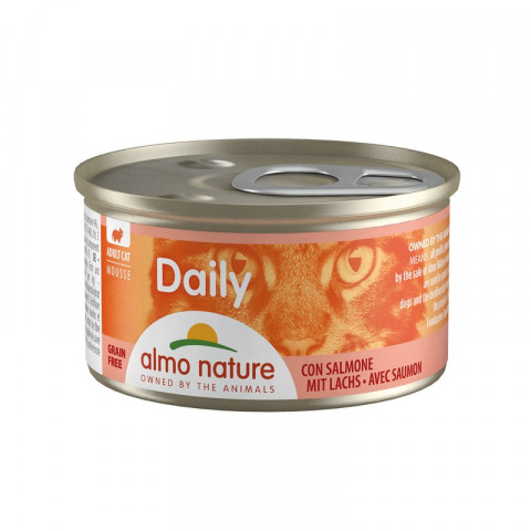 Almo Nature Daily Menu Adult Cat Mousse Salmon консервы нежный мусс для взрослых кошек меню с лососем - 85 г