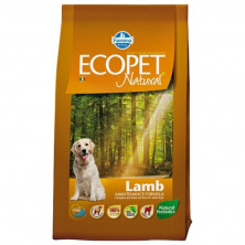 Сухой корм Farmina Ecopet Natural Lamb полнорационный сбалансированный для собак средних пород с проблемами пищеварения и аллергией - 2 5 кг
