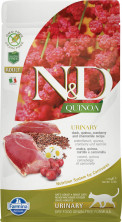 Farmina N&D Cat Grain Free quinoa urinary duck корм для взрослых кошек при МКБ с уткой и киноа 1,5 кг