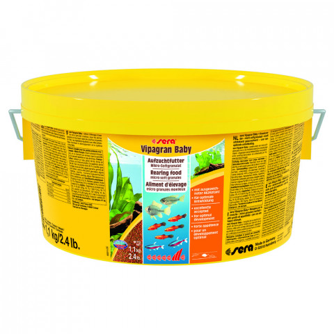 Sera Vipagran Baby Корм для мальков в гранулах - 2 л