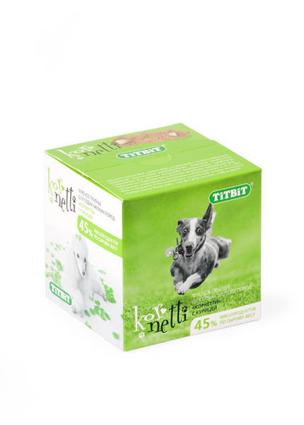 Titbit печенье корнетти с курицей