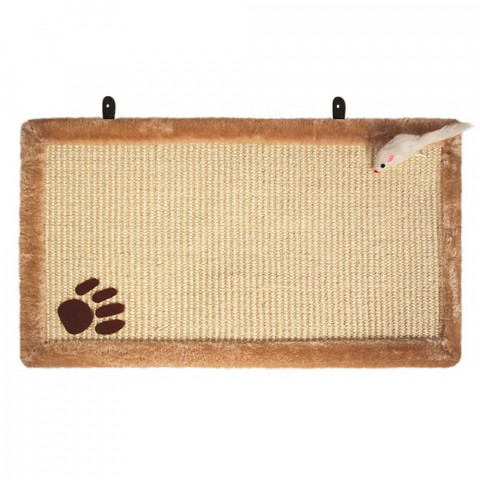 Triol коврик-когтеточка из сизаля \"Лапка\" с мышкой, 550х350 мм