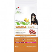 Trainer Natural Sensitive No Gluten Puppy&Jun M/M сухой корм без глютена для щенков средних и крупных пород с уткой - 12 кг