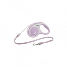 Flexi New Comfort cord S поводок-рулетка для собак, светло-розовая 5 м, до 12 кг
