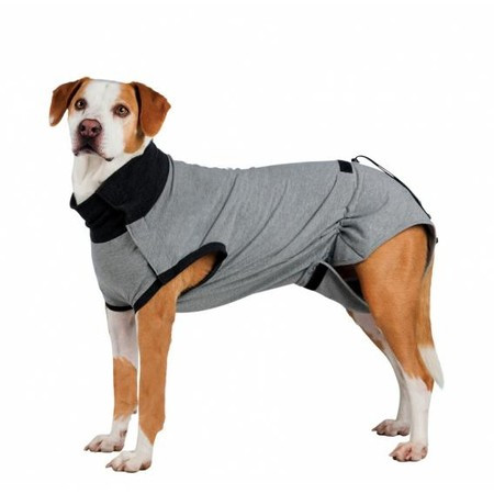 Попона защитная Trixie для собак XS 25 см из хлопка с эластаном серая