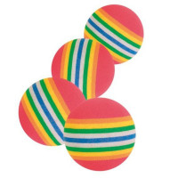 Trixie Радужные мячи для кошек, Ф3,5 см, 4 шт