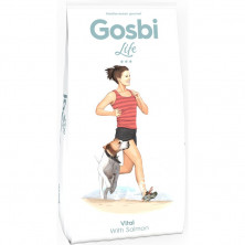 Сухой корм Gosbi Life для взрослых собак всех пород с лососем - 3 кг