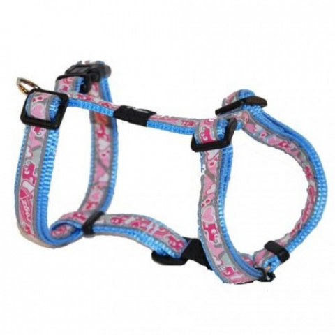 Шлейка Rogz для собак крупных и средних пород голубая