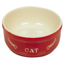 Nobby миска керамическая с надписью "Cat", красная - 240 мл
