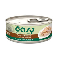 Oasy Wet cat Specialita Naturali Chicken Duck дополнительное питание для кошек с курицей и уткой в консервах - 70 г (1 шт)
