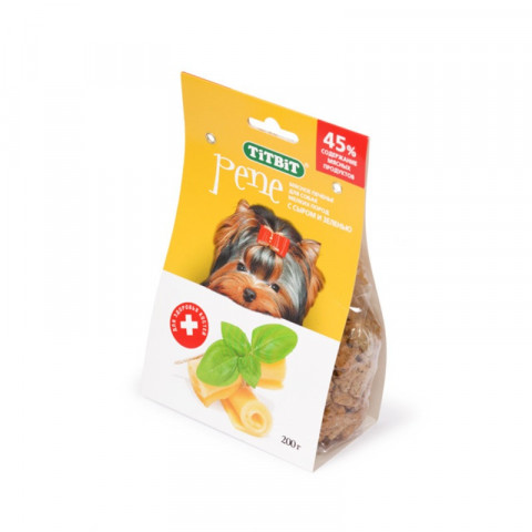 Titbit печенье PENE с сыром и зеленью