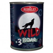 Влажный корм Berkley Adult Dog Wild №3 для взрослых собак с мясом кабана, пастернаком, сладким луком и лесными ягодами - 400 г
