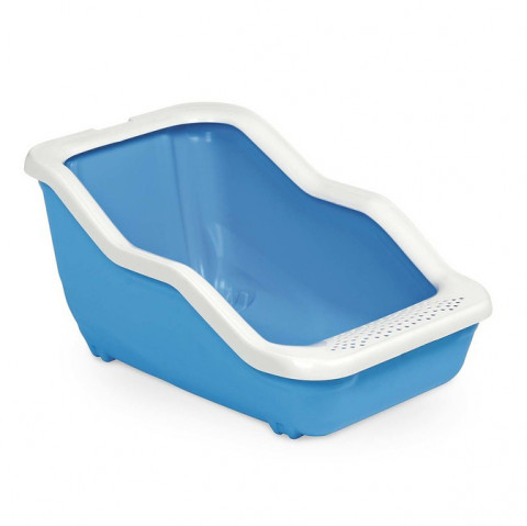 MPS туалет-лоток NETTA Open 54х39х29h см с рамкой голубого цвета