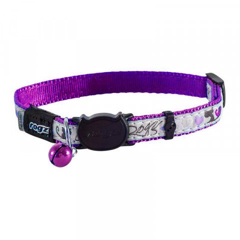 Rogz ошейник для кошек, нейлон, обхват шеи 20-31 см, CB15E, фиолетовый