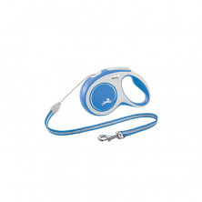 Flexi New Comfort cord S поводок-рулетка для собак, голубая 8 м, до 12 кг