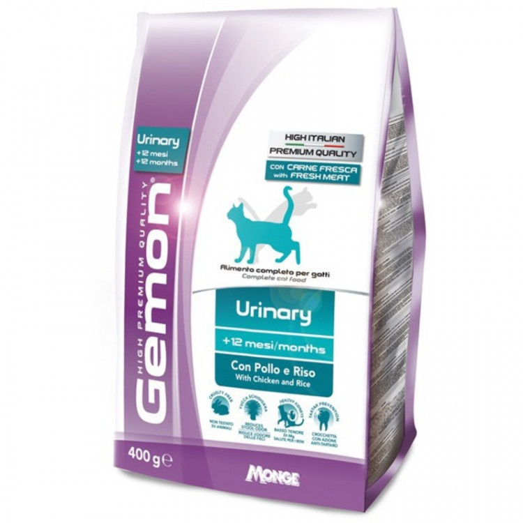 GEMON CAT URINARY корм для профилактики мочекаменной болезни с курицей 400 гр