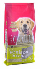Корм для взрослых собак Nero gold venison potato 20/10 c олениной и сладким картофелем - 18 кг