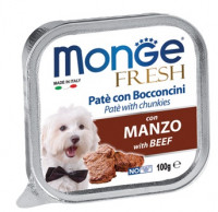 Monge Dog Fresh консервы для собак говядина 100 г