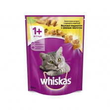 Whiskas сухой корм для взрослых кошек с паштетом из курицы и индейки - 800 г