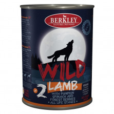 Влажный корм Berkley Adult Dog Wild №2 для взрослых собак с ягненком, тыквой, шпинатом и лесными ягодами - 400 г