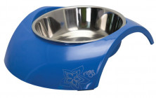 Миска для собак ROGZ Luna специальная эргономичная форма и вынимаемая миска синяя - 160 мл