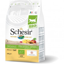 Schesir Bio сухой корм для кошек с домашней птицей - 400 г