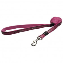 Поводок для собак ROGZ Fancy Dress M-16мм 1,4 м (Кость на розовом)