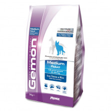Gemon Dog Medium сухой корм для взрослых собак средних пород с тунцом и рисом - 3 кг