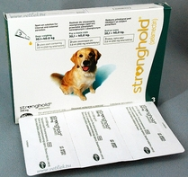 Pfizer Стронгхолд капли от блох , ушных и чесоточных клещей, гельминтов для собак 20-40 кг - 3 пипетки (зеленые)