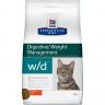 Hill's Prescription Diet w/d Digestive/Weight Management сухой диетический корм для кошек для поддержания оптимального веса при сахарном диабете курицей - 5 кг
