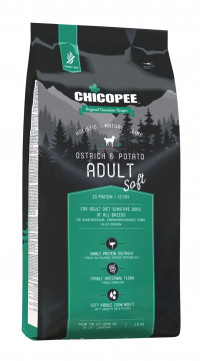 Chicopee HNL Soft Adult Ostrich & Potato корм для собак с мясом страуса и картофелем 2 кг