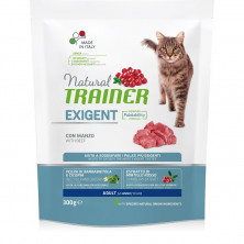 Сухой корм Trainer Natural Exigent для взрослых привередливых кошек с говядиной - 300 г