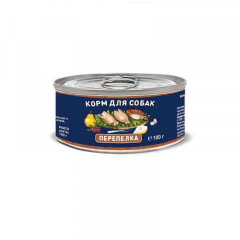 Solid Natura с перепелкой для собак 100 г