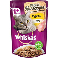 Whiskas Meaty влажный корм для кошек Мясная коллекция с курицей в паучах - 85 г