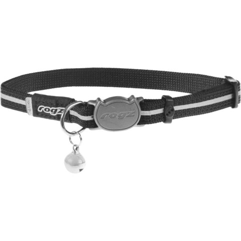 Rogz ошейник для кошек, обхват шеи 20-31 см, CB31A, черный