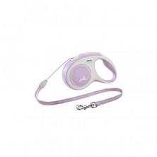 Flexi New Comfort cord S поводок-рулетка для собак, светло-розовая 8 м, до 12 кг