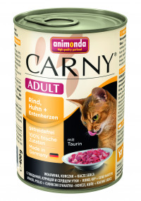 Animonda Консервы Carny Adult с курицей и уткой для взрослых кошек любых пород - 400 г