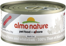 Almo Nature Legend Adult Cat Tuna&White Bait консервы с тунцом и мальками в бульоне для взрослых кошек - 70 г