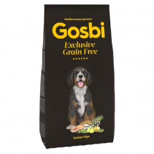 Сухой беззерновой корм Gosbi Exclusive для щенков средних и крупных пород с рыбой - 3 кг