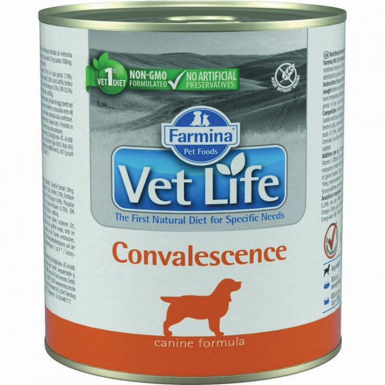 Влажный корм Farmina Vet Life Convalescence для собак в восстановительный и послеоперационный период с курицей - 300 г
