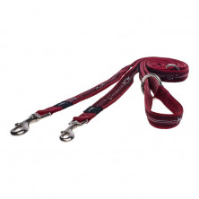 Поводок перестежка для собак ROGZ Fancy Dress M-16мм 1,8 м (Красный HLM12BT)