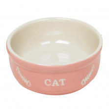 Nobby миска керамическая с надписью "Cat", розовая - 240 мл