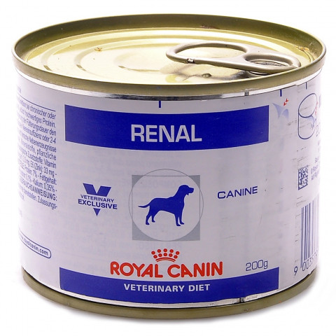 Royal Canin Renal Canine консервы диетический для взрослых собак для поддержания функции почек, паштет - 200 гр
