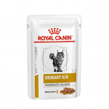 Влажный диетический корм Royal Canin Urinary S/O Moderate Calorie кусочки в соусе для взрослых кошек при МКБ и ожирении - 85 г
