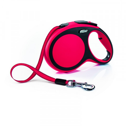 Поводок-рулетка Flexi New Comfort L длиной 8 м для собак до 50 кг лента красная 1 ш