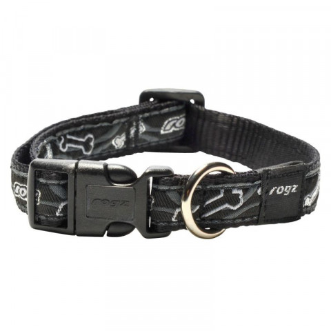 Ошейник для собак ROGZ Fancy Dress M-16мм 260-400 мм (Черный HB12CB)