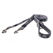 Поводок перестежка для собак ROGZ Fancy Dress M-16мм 1,8 м (Серый HLM12BS)