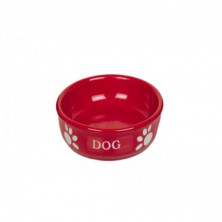 Nobby миска керамическая с надписью "Dog", красная - 460 мл