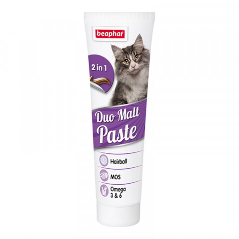 Beaphar Duo Malt Pasta Паста для выведения шерсти из желудка 100 г