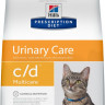 Hill's Prescription Diet c/d Multicare Urinary Care корм для кошек диета для поддержания здоровья мочевыводящих путей с океанической рыбой 1,5 кг